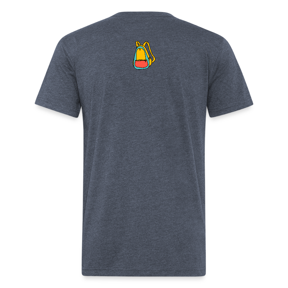 Animated Chicago Skyline T-Shirt - heather navy