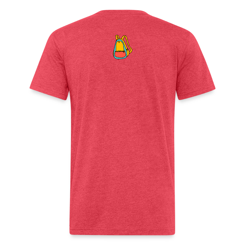 Animated Chicago Skyline T-Shirt - heather red