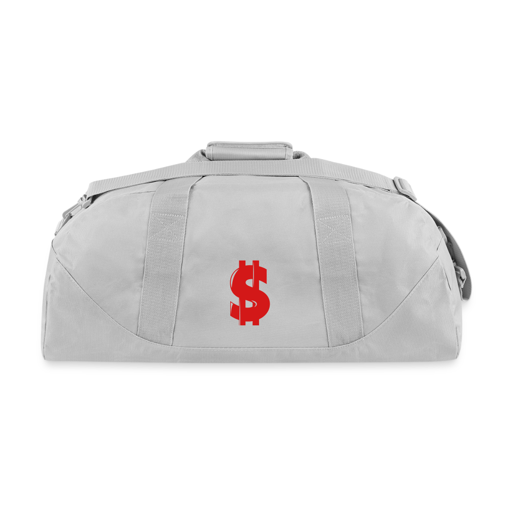 Post Traumatic Growth $quad Recycled Duffel Bag - gray