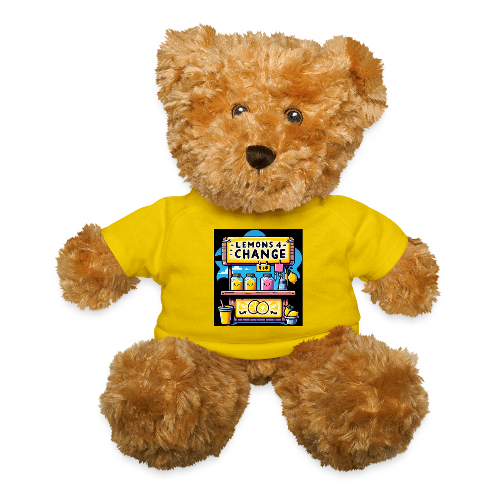Lemons 4 Change Teddy Bear - yellow