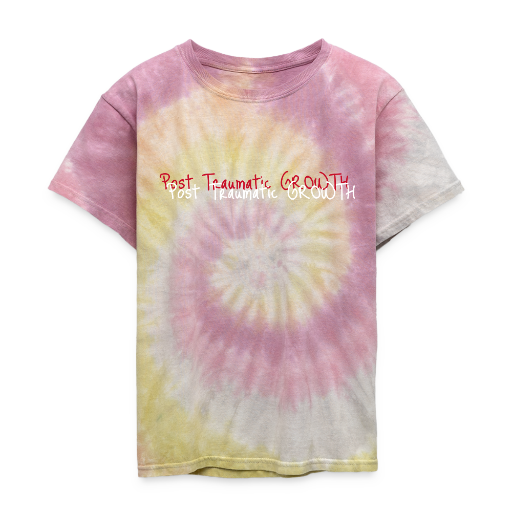 Kid's Tie Dye Post Traumatic Growth T-Shirt - Desert Rose