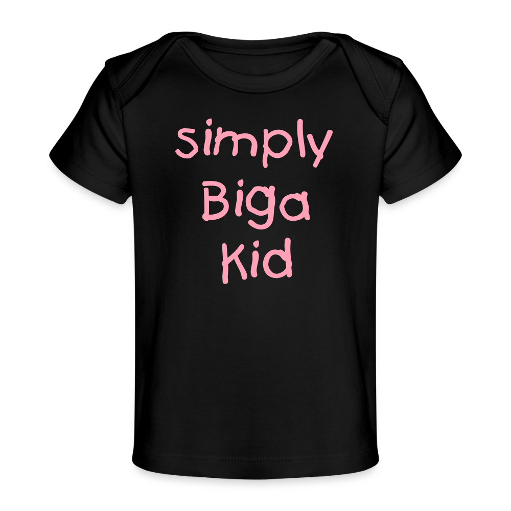 Organic Simply Biga Kid | Baby T-Shirt - black
