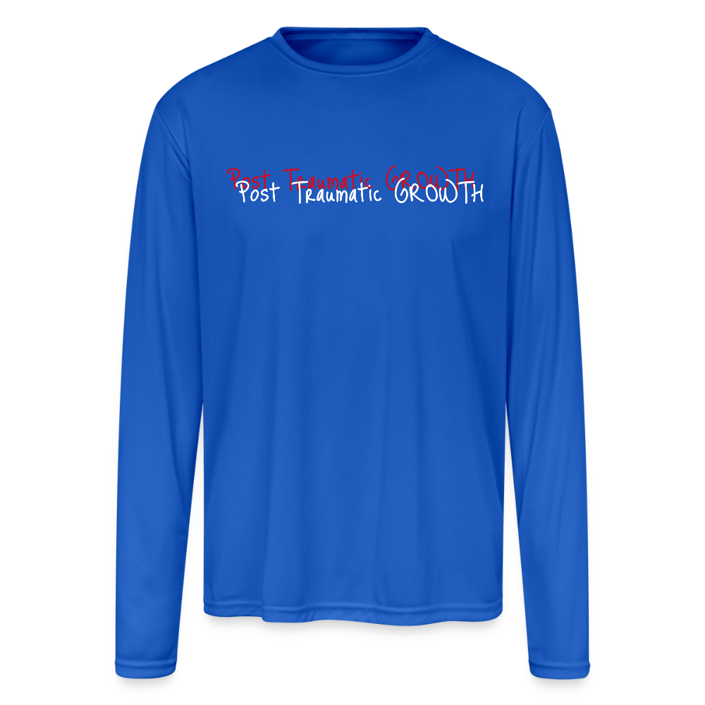 Men's Moisture Wicking Performance Long Sleeve PTG T-Shirt - royal blue