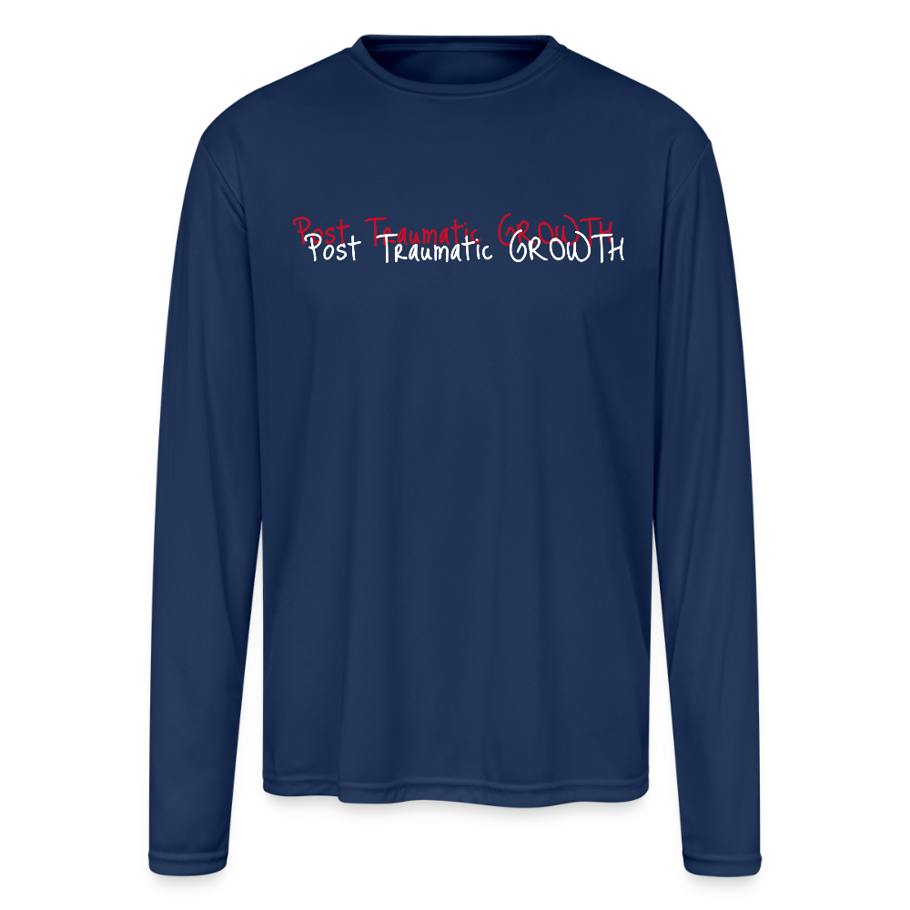 Men's Moisture Wicking Performance Long Sleeve PTG T-Shirt - navy