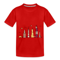 Toddler Premium Organic Chicago T-Shirt - red