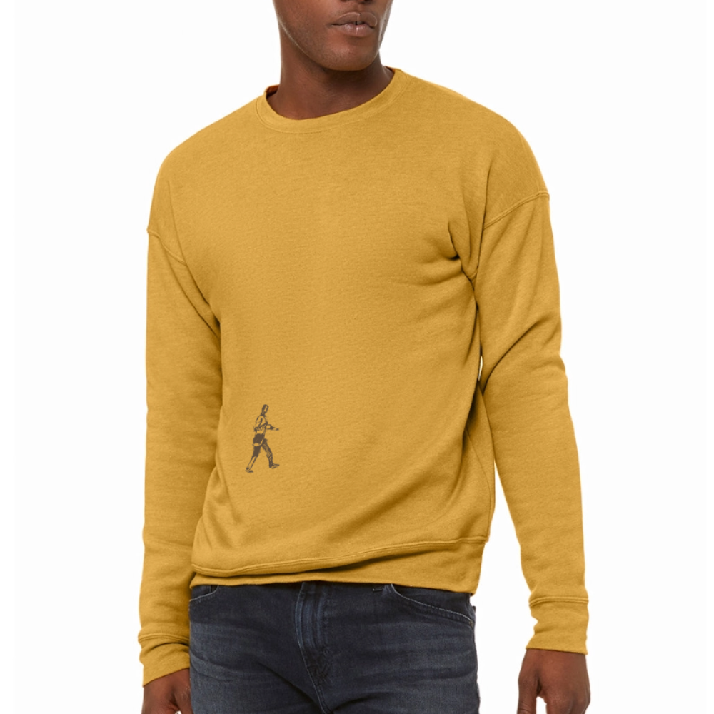 Walking Sweatshirt - Shipped in the USA - heather mustard