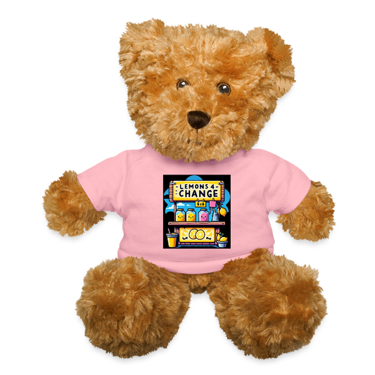 Lemons 4 Change Teddy Bear - petal pink