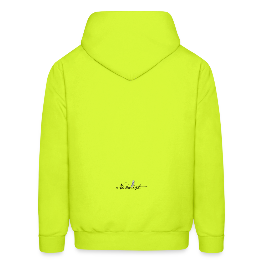 SQUAD MEMBER - Novelist Men's Hoodie - safety green