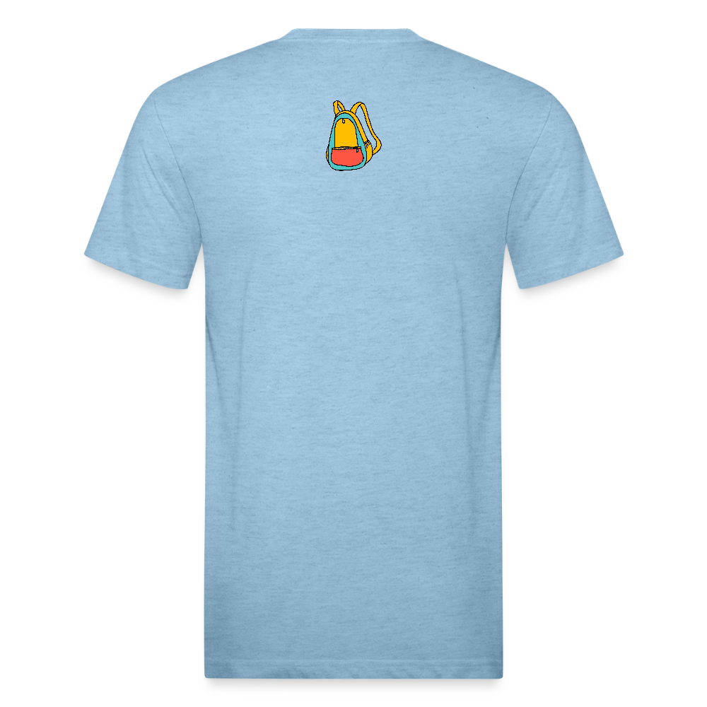 Animated Chicago Skyline T-Shirt - heather blue