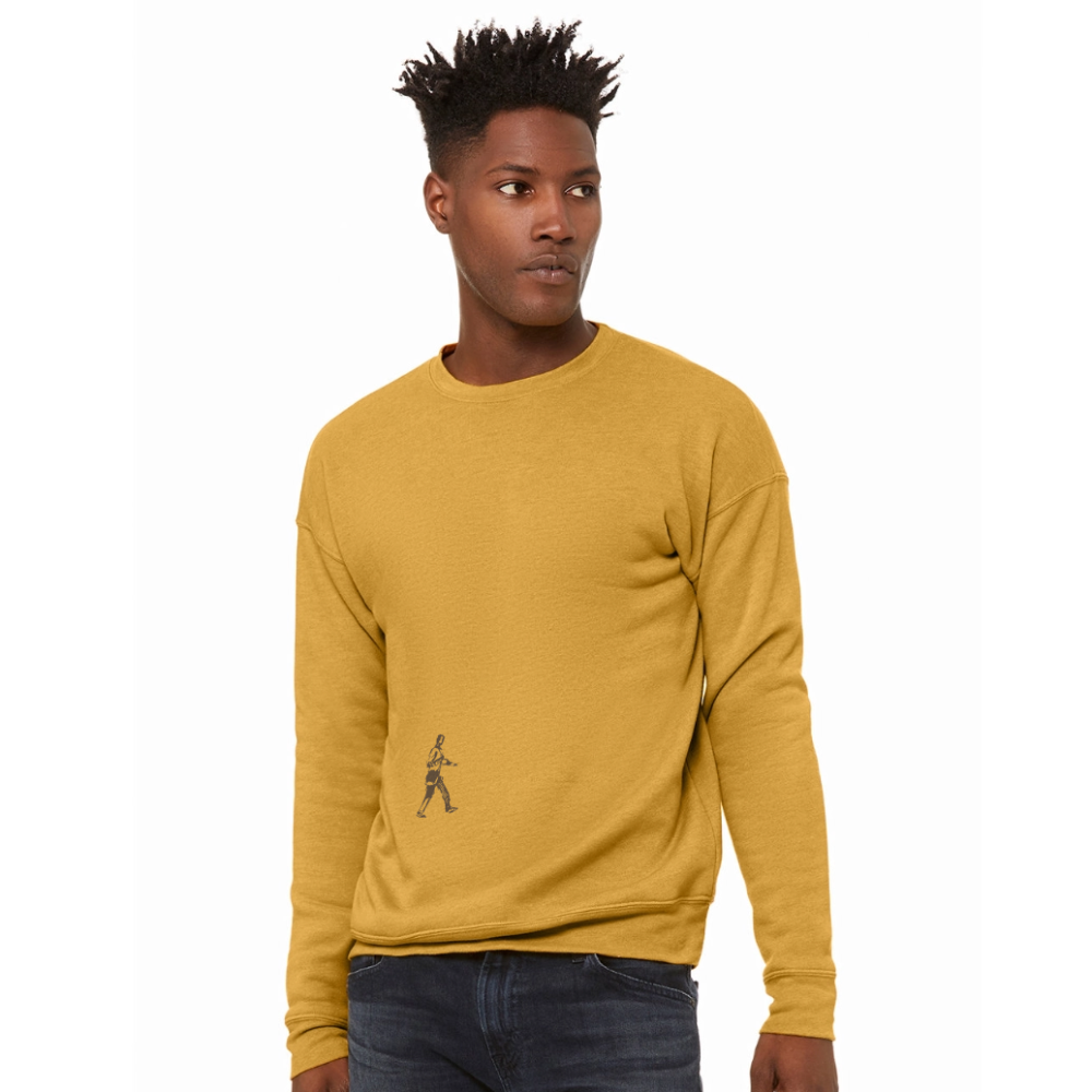 Walking Sweatshirt - Shipped in the USA - heather mustard