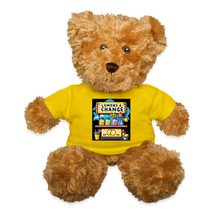 Lemons 4 Change Teddy Bear - yellow