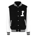 Squad Heavyweight Letterman Jacket - black/white