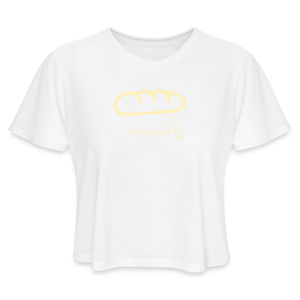 Women's Cropped T-Shirt | Bread & Company - white