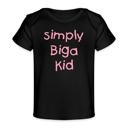 Organic Simply Biga Kid |  Baby T-Shirt - black