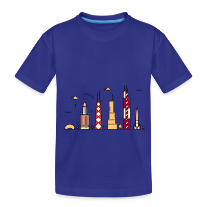 Toddler Premium Organic Chicago T-Shirt - royal blue
