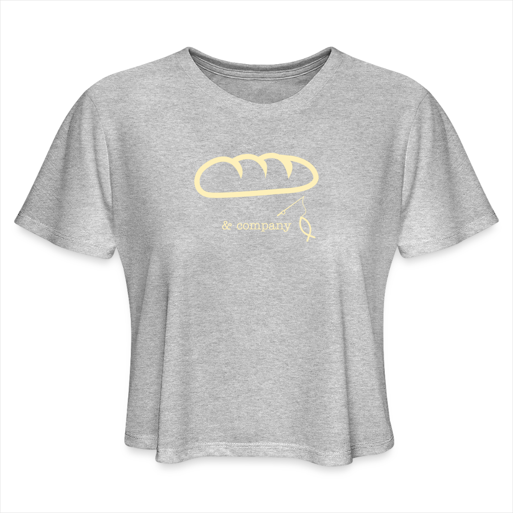 Women's Cropped T-Shirt | Bread & Company - heather gray