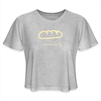 Women's Cropped T-Shirt | Bread & Company - heather gray