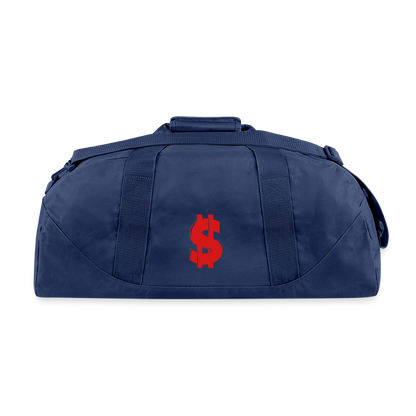 Post Traumatic Growth $quad Recycled Duffel Bag - navy