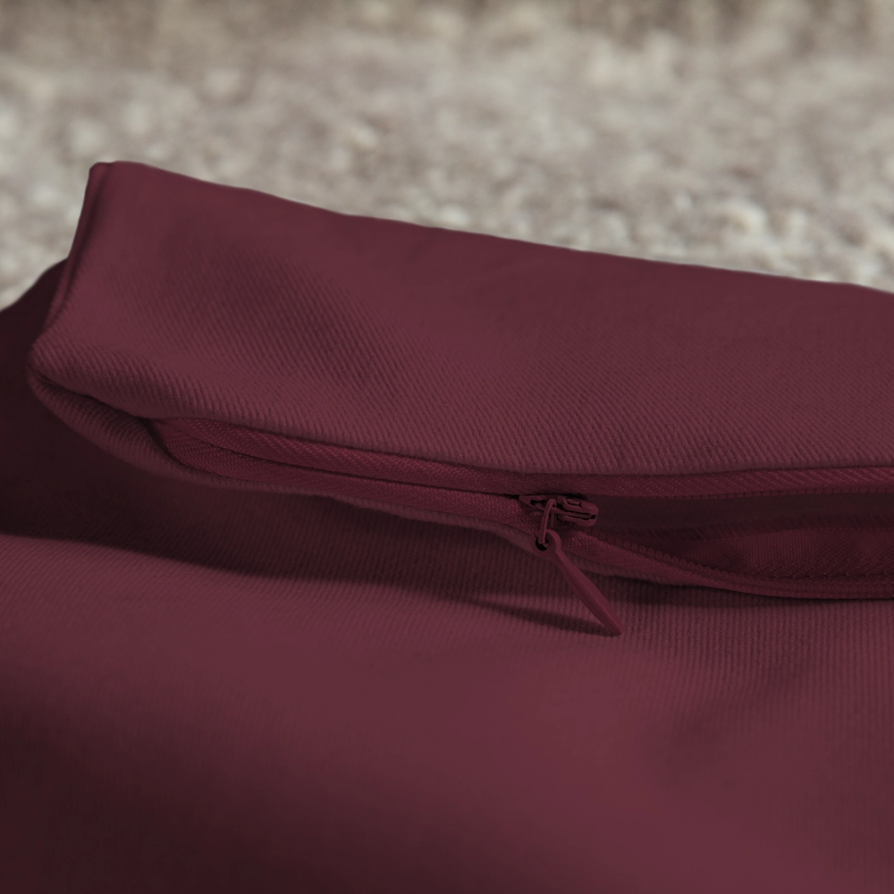 SQUAD PAPER MONEY Throw Pillow Cover 18” x 18” - burgundy