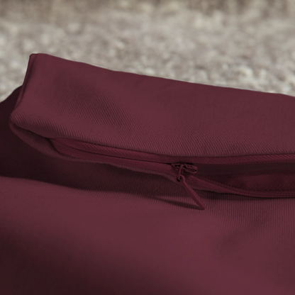 SQUAD PAPER MONEY Throw Pillow Cover 18” x 18” - burgundy
