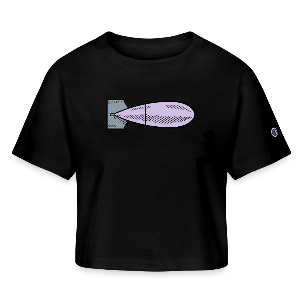 Champion Women’s Cropped Submarine T-Shirt - black