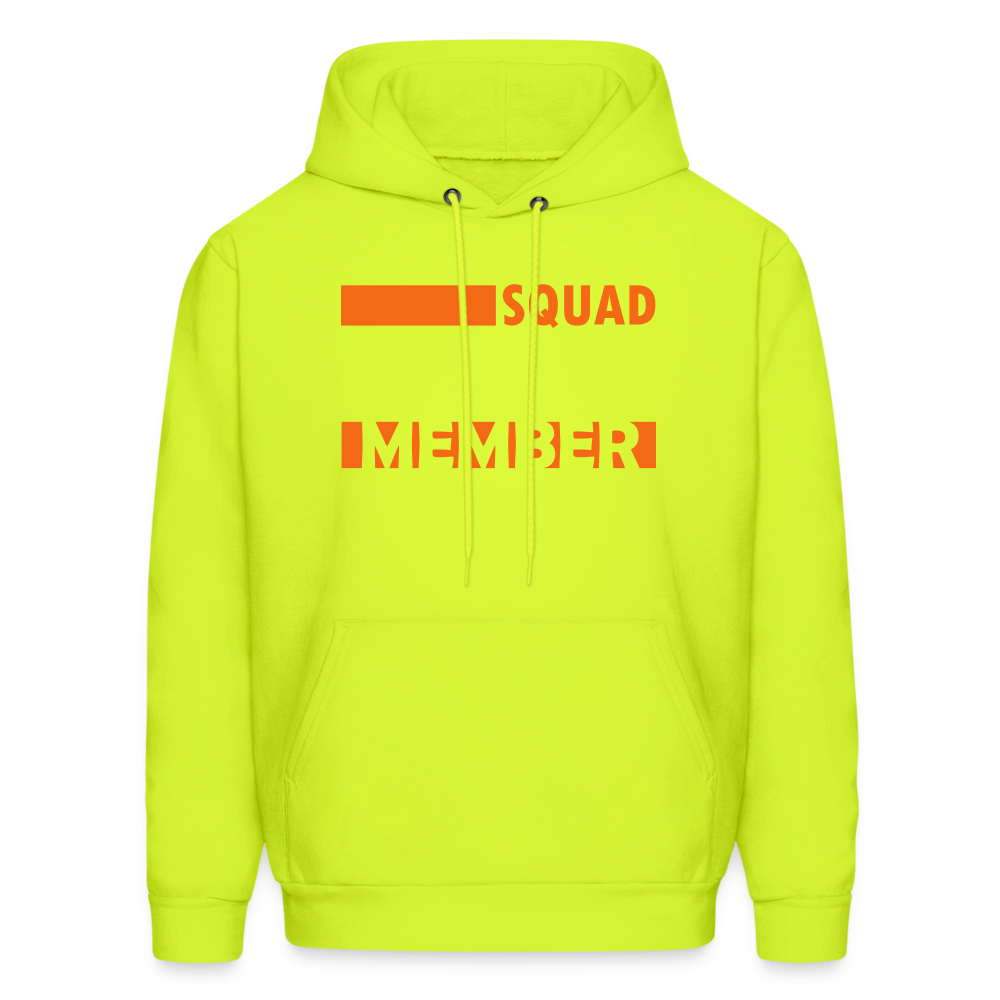 SQUAD MEMBER - Novelist Men's Hoodie - safety green