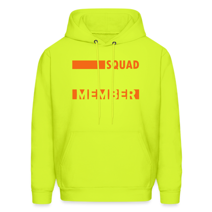 SQUAD MEMBER - Novelist Men's Hoodie - safety green