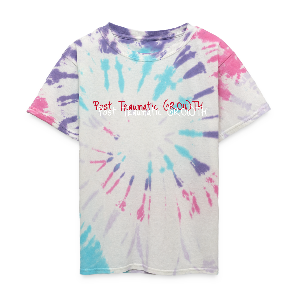 Kid's Tie Dye Post Traumatic Growth T-Shirt - Pastel Spiral