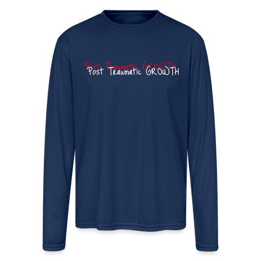 Men's Moisture Wicking Performance Long Sleeve PTG T-Shirt - navy