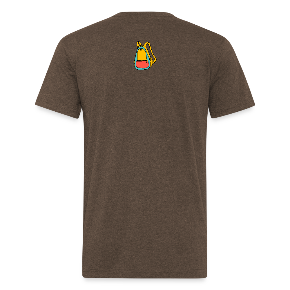 Animated Chicago Skyline T-Shirt - heather espresso