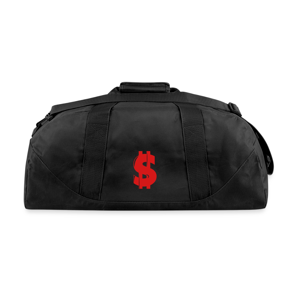 Post Traumatic Growth $quad Recycled Duffel Bag - black