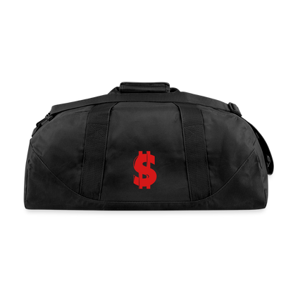 Post Traumatic Growth $quad Recycled Duffel Bag - black