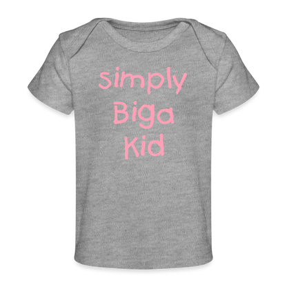 Organic Simply Biga Kid |  Baby T-Shirt - heather grey