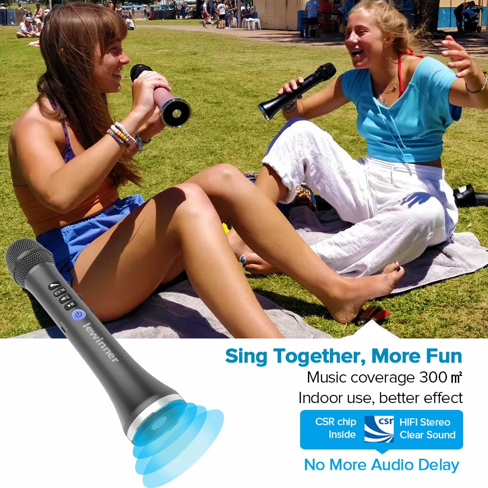 LEWINNER L-698 Wireless Karaoke Microphone