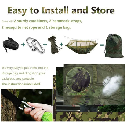 Parachute Hammock with Mosquito Net