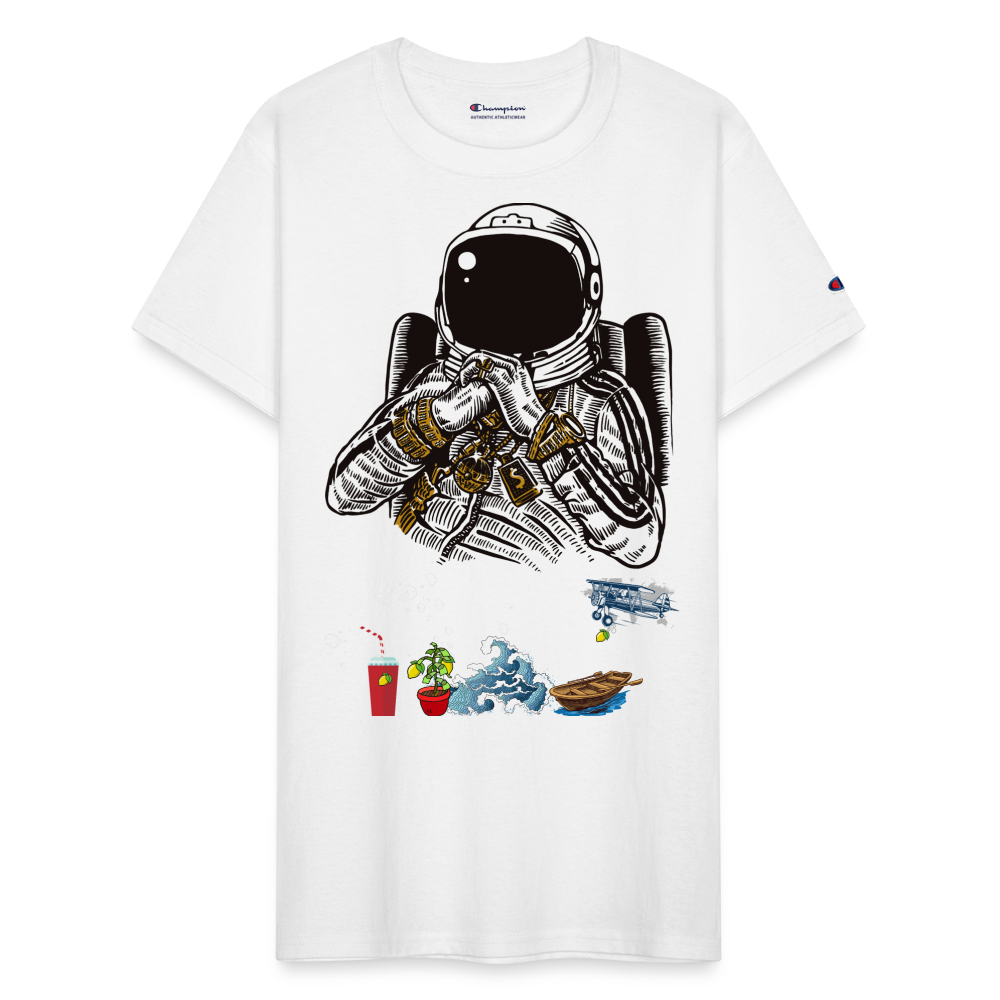 Champion Lemonade Astronaut Unisex T-Shirt - white