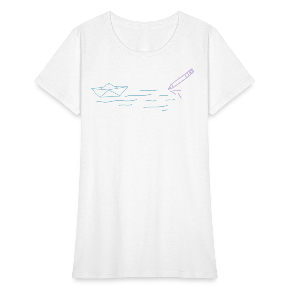 Women's T-Shirt - Sailing Paper - white