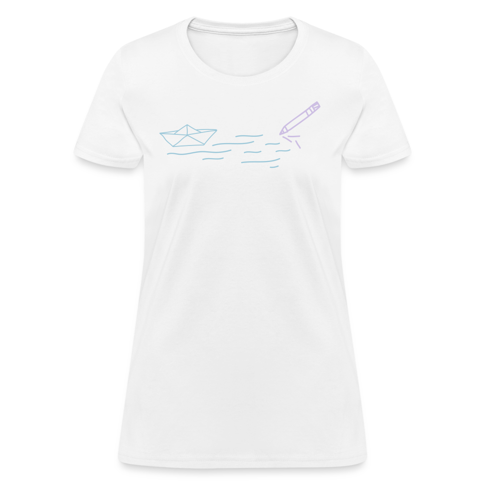 Women's T-Shirt - Sailing Paper - white