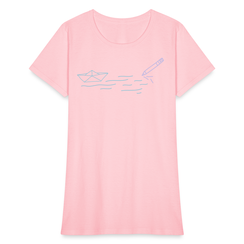 Women's T-Shirt - Sailing Paper - pink