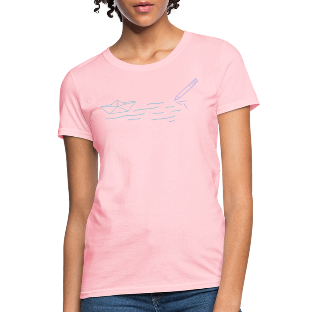 Women's T-Shirt - Sailing Paper - pink