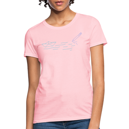 Women's T-Shirt - Sailing Paper - pink