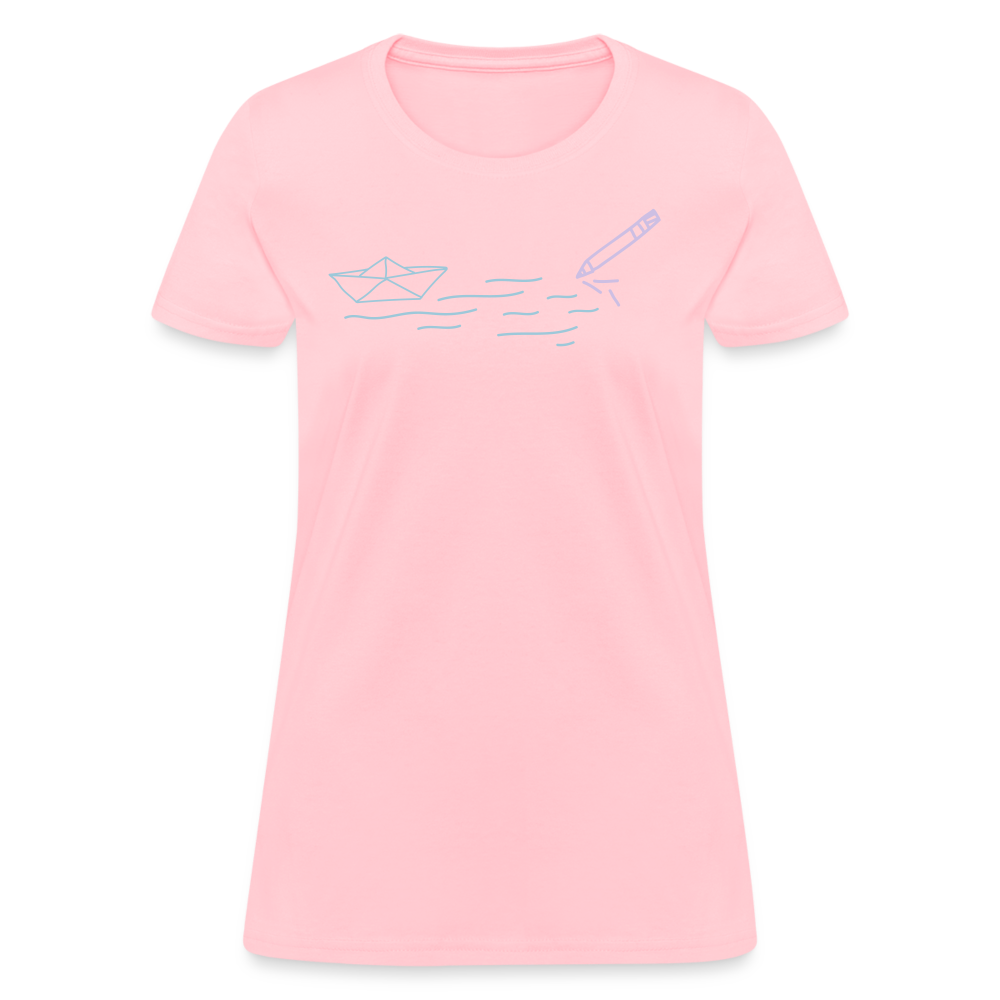 Women's T-Shirt - Sailing Paper - pink