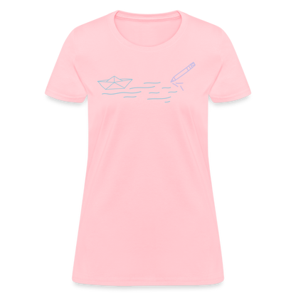 Women's T-Shirt - Sailing Paper - pink