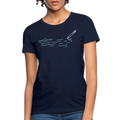 Women's T-Shirt - Sailing Paper - navy