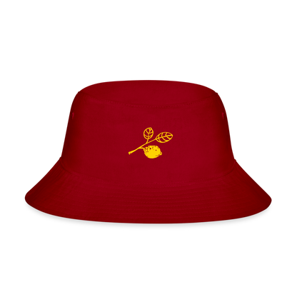 Lemon Branch Bucket Hat - red